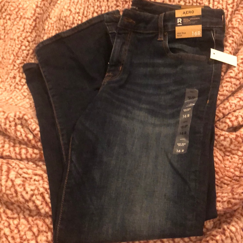 Aero mid rise boot cut jeans size 16R